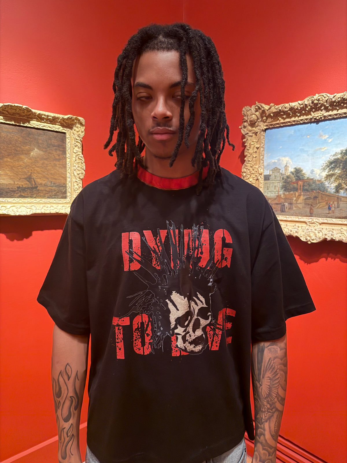 DYING TO LIVE Ringer T-shirt