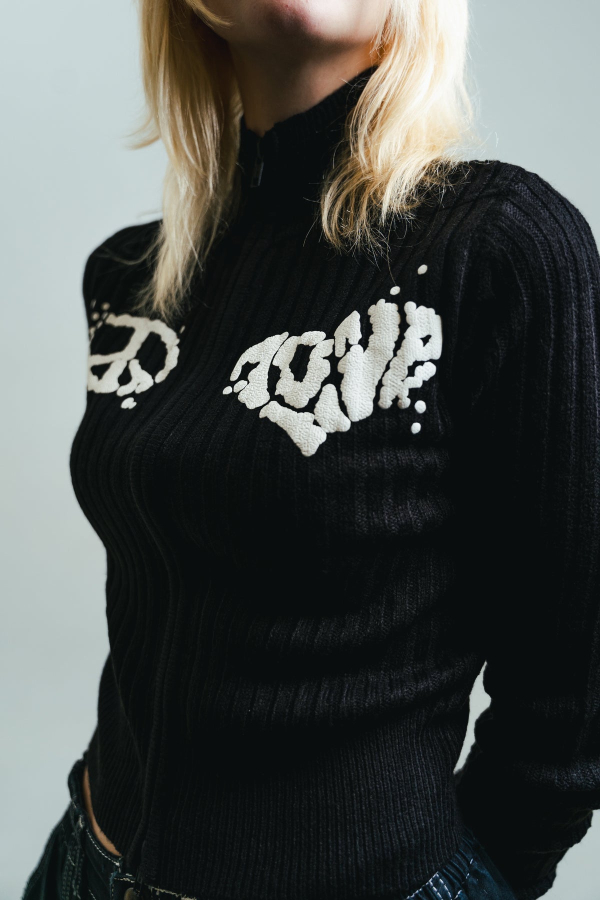 PEACE + LOVE cardigan