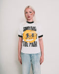 SMILING THROUGH THE PAIN ringer t-shirt