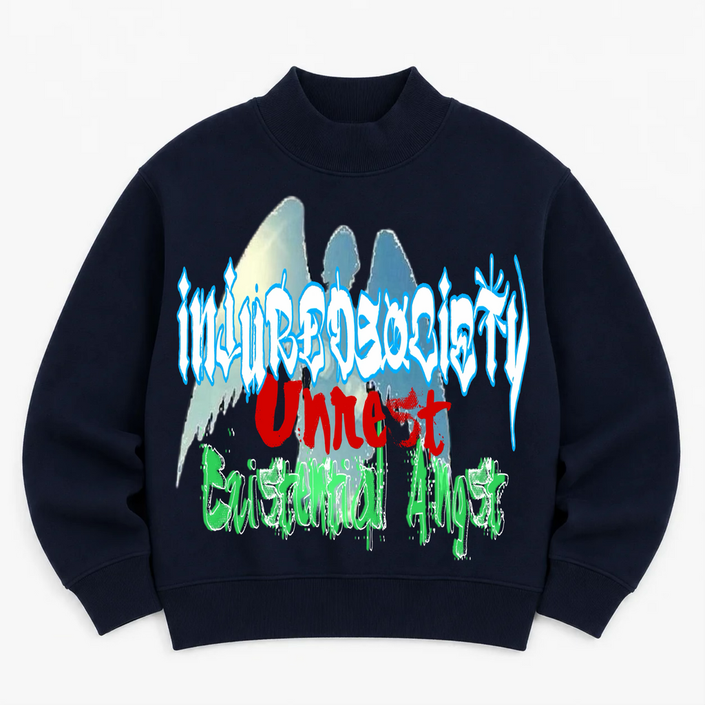 EXISTS mock neck sweatshirt
